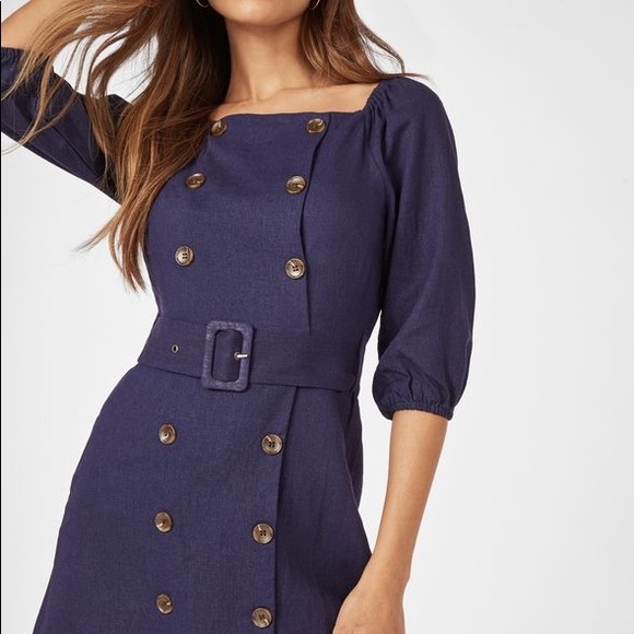 NWT JustFab belted mini dress - Picture 3 of 4